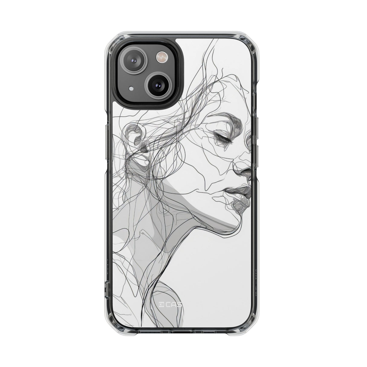 Ethereal Contours - Phone Case for iPhone (Clear Impact - Magnetic)