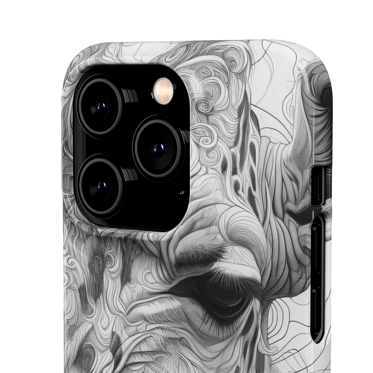 Monochrome Giraffe | Slim Phone Case for iPhone