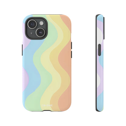 Pastel Waves Flow - iPhone Case
