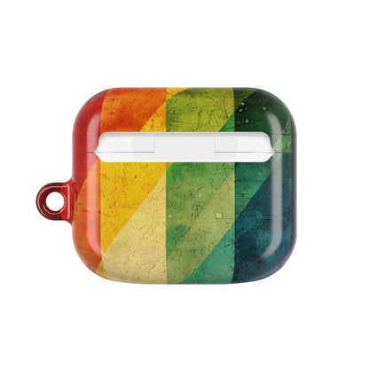 Crimson Stripes - AirPods Case