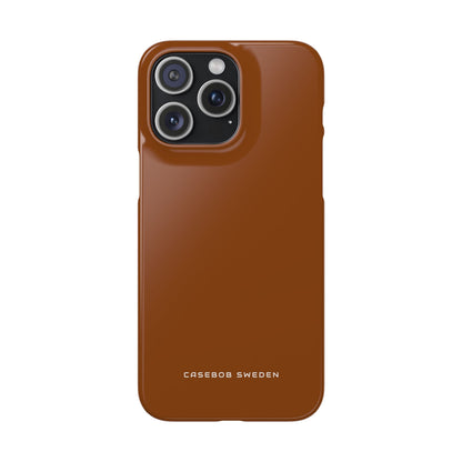 Saddle Brown iPhone 15 - Slim Phone Case