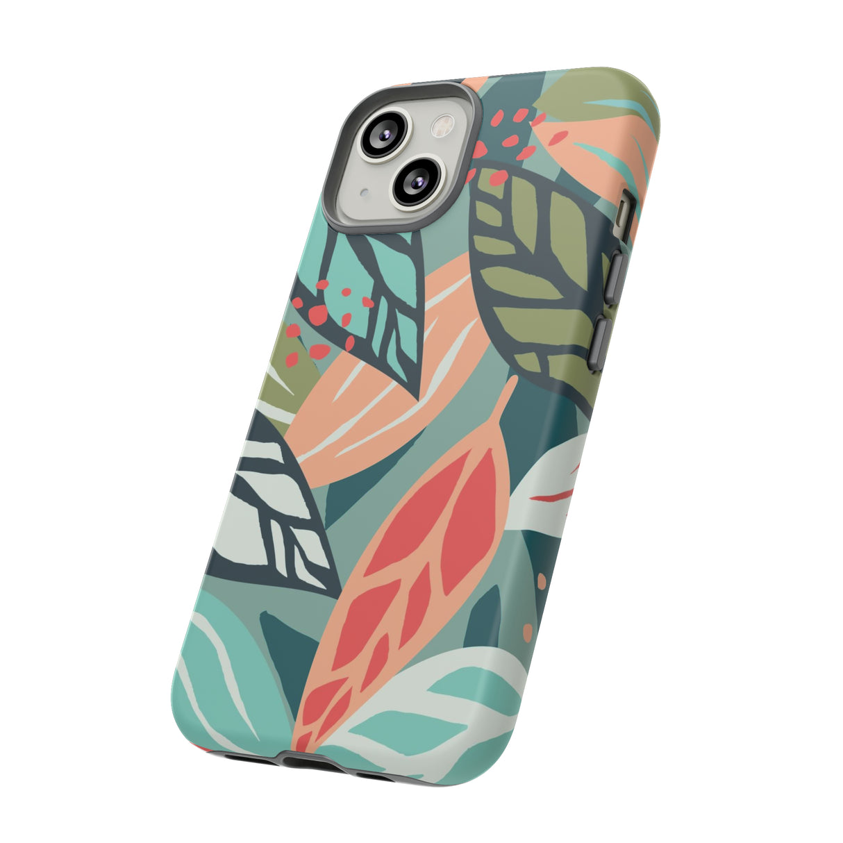 Mixed Tropical Leaf - Protective Phone Case