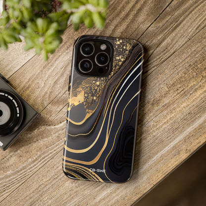 Elegant Gold Streams - iPhone Case