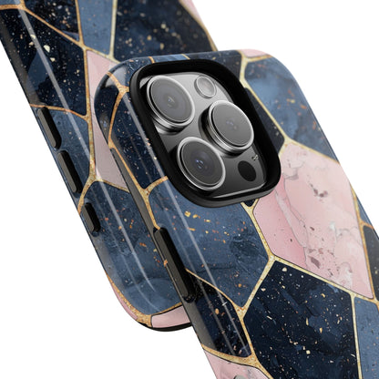 Golden Mosaic iPhone 16 Pro Case - Tough