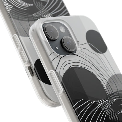 Monochrome Dynamics | Flexible Phone Case for iPhone