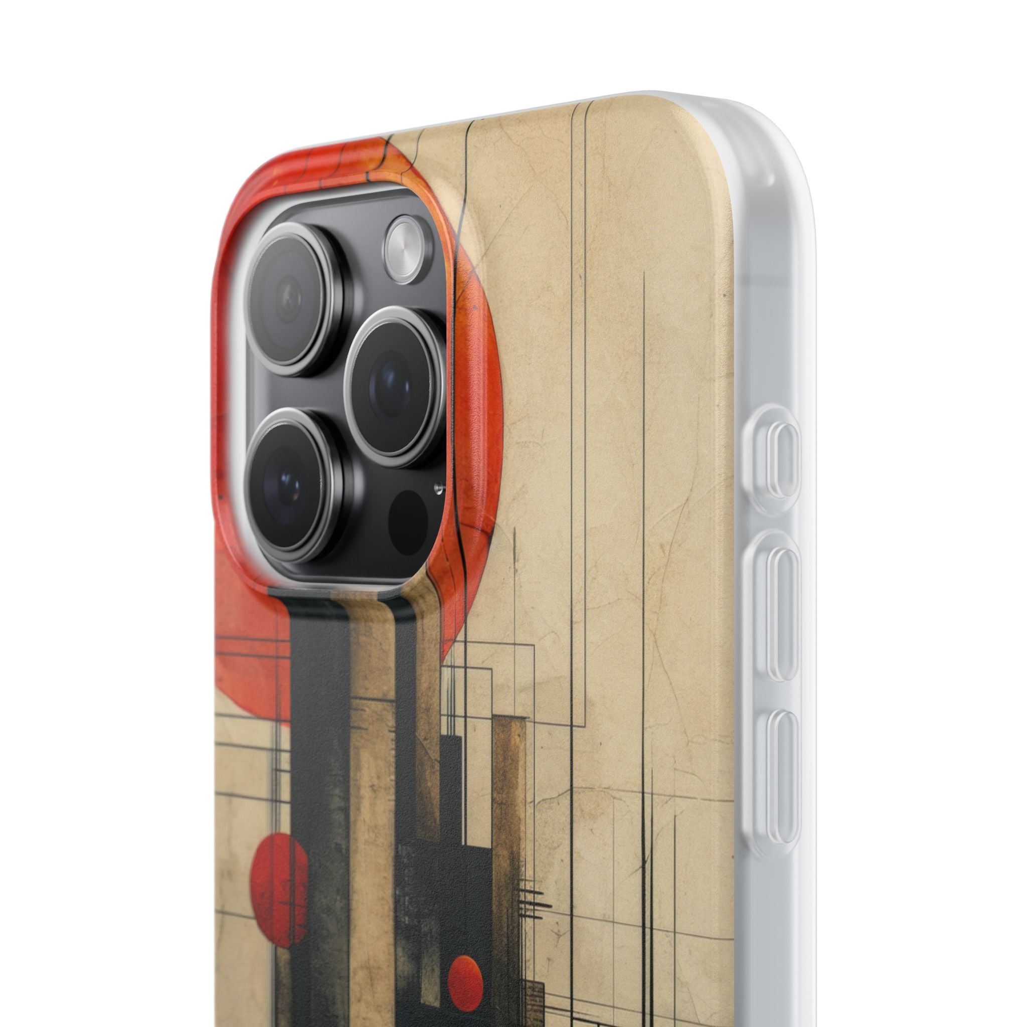 Vintage Geometric Harmony iPhone 15 - Flexi Phone Case