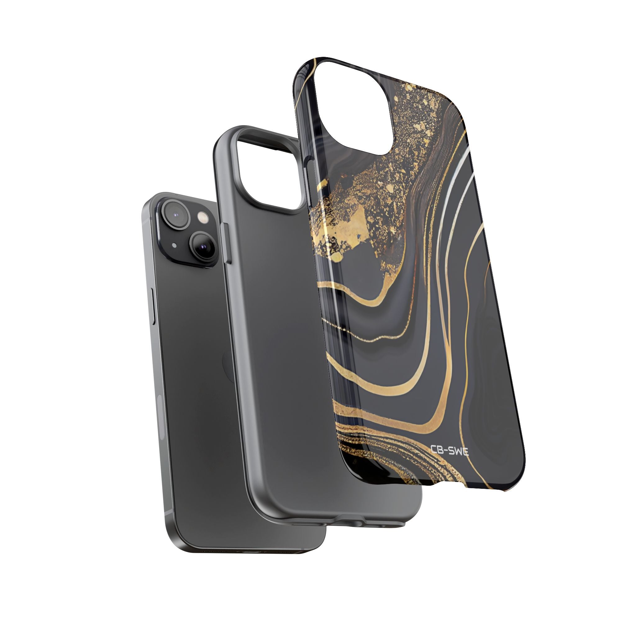 Elegant Gold Streams - iPhone Case