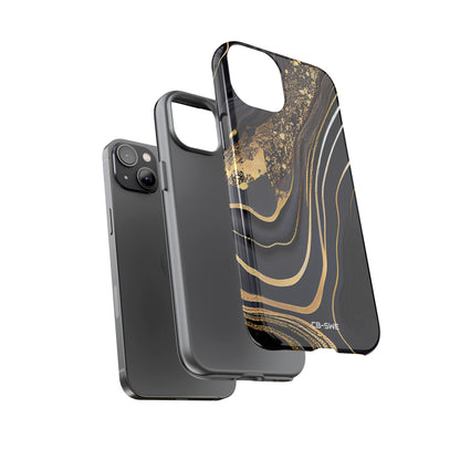 Elegant Gold Streams - iPhone Case