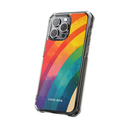 Textured Rainbow Arc iPhone 15 Pro Max Case - Impact