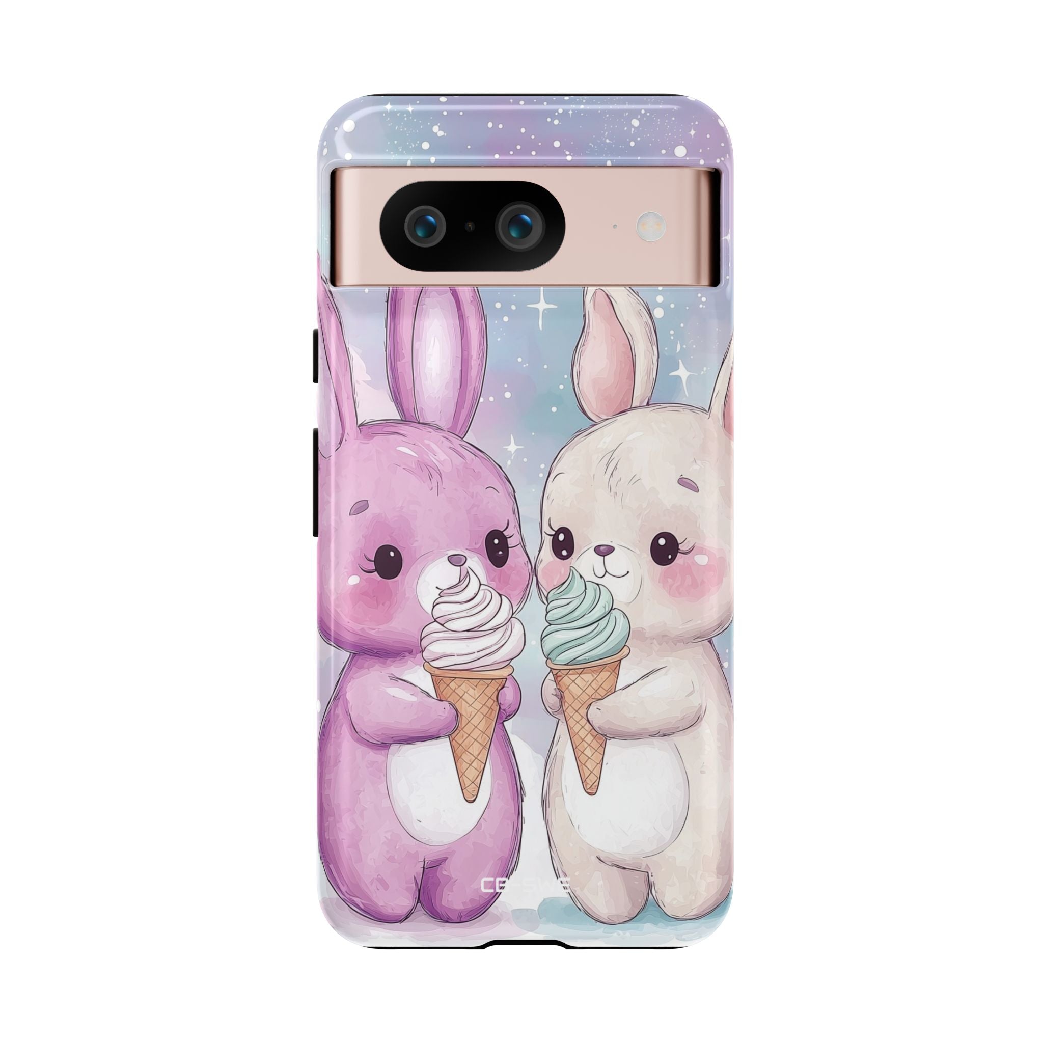 Rabbits Enjoy Ice Cream - Google Pixel Case