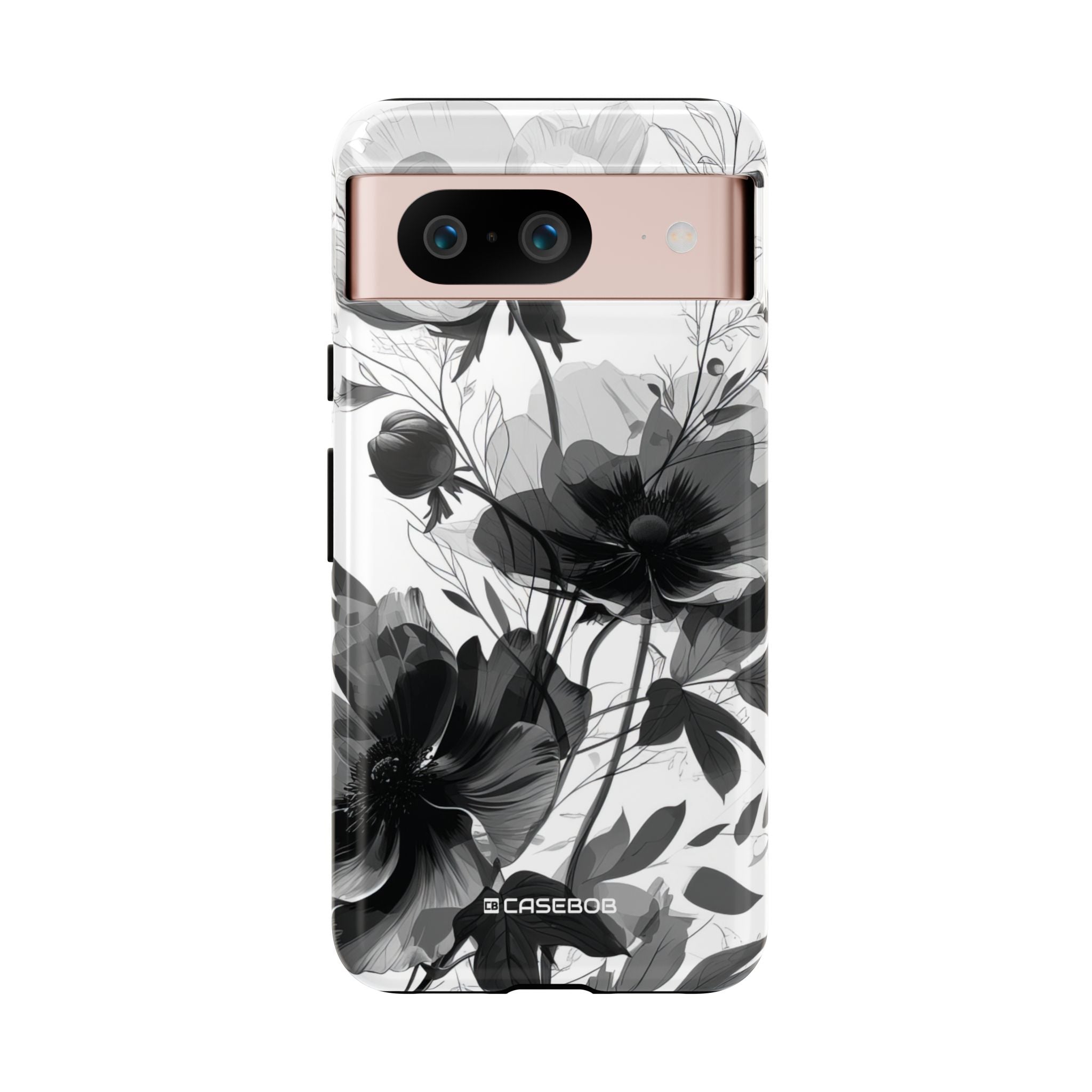 Elegant Monochrome Botanical Elegance - for Google Pixel 8