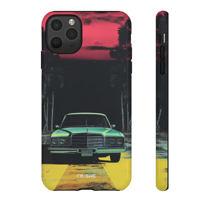 Retro Futuristic Nightscape - iPhone Case