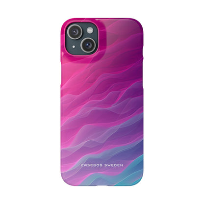 Gradient Oceanflow Waves iPhone 15 - Slim Phone Case