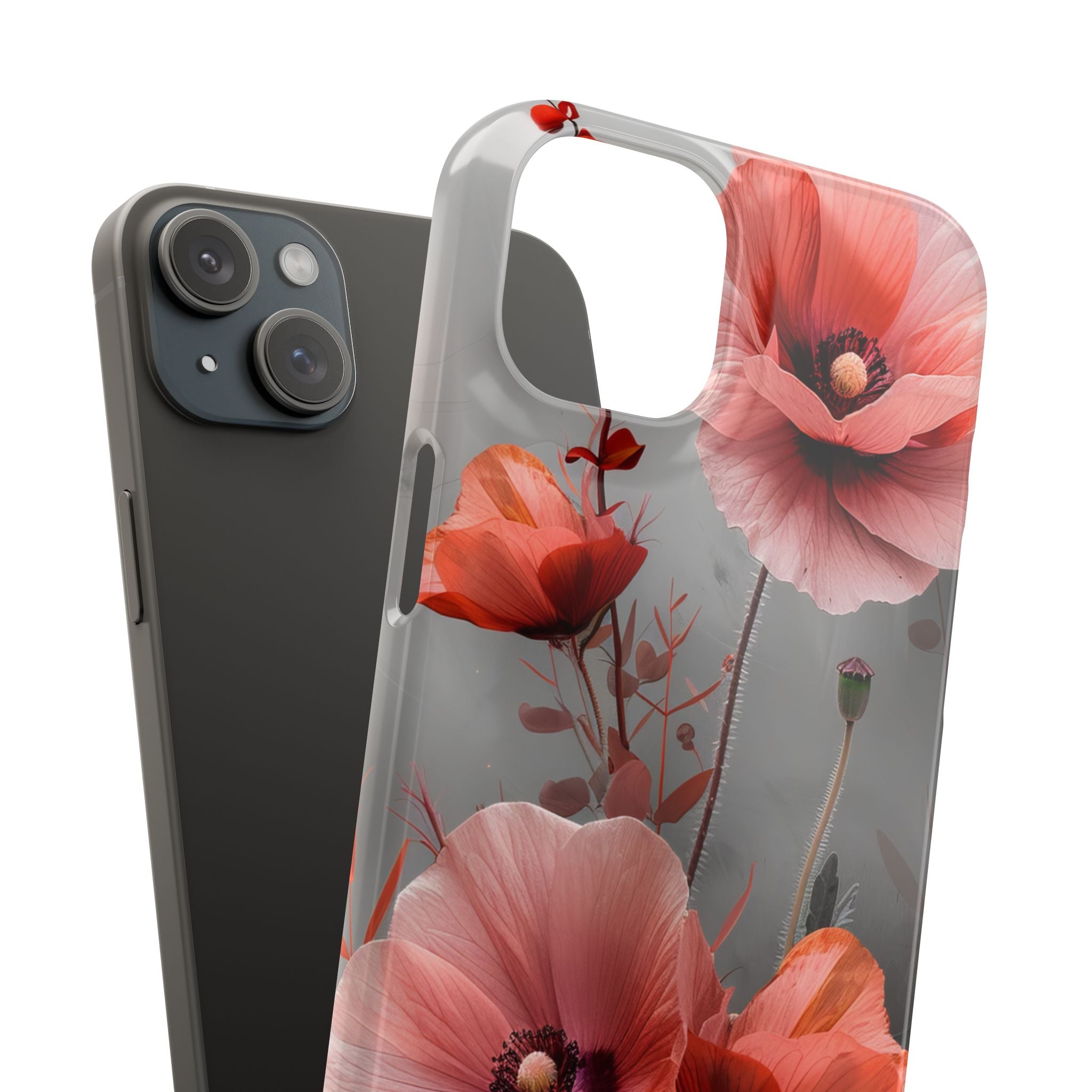 Ethereal Floral Elegance iPhone 15 - Slim Phone Case