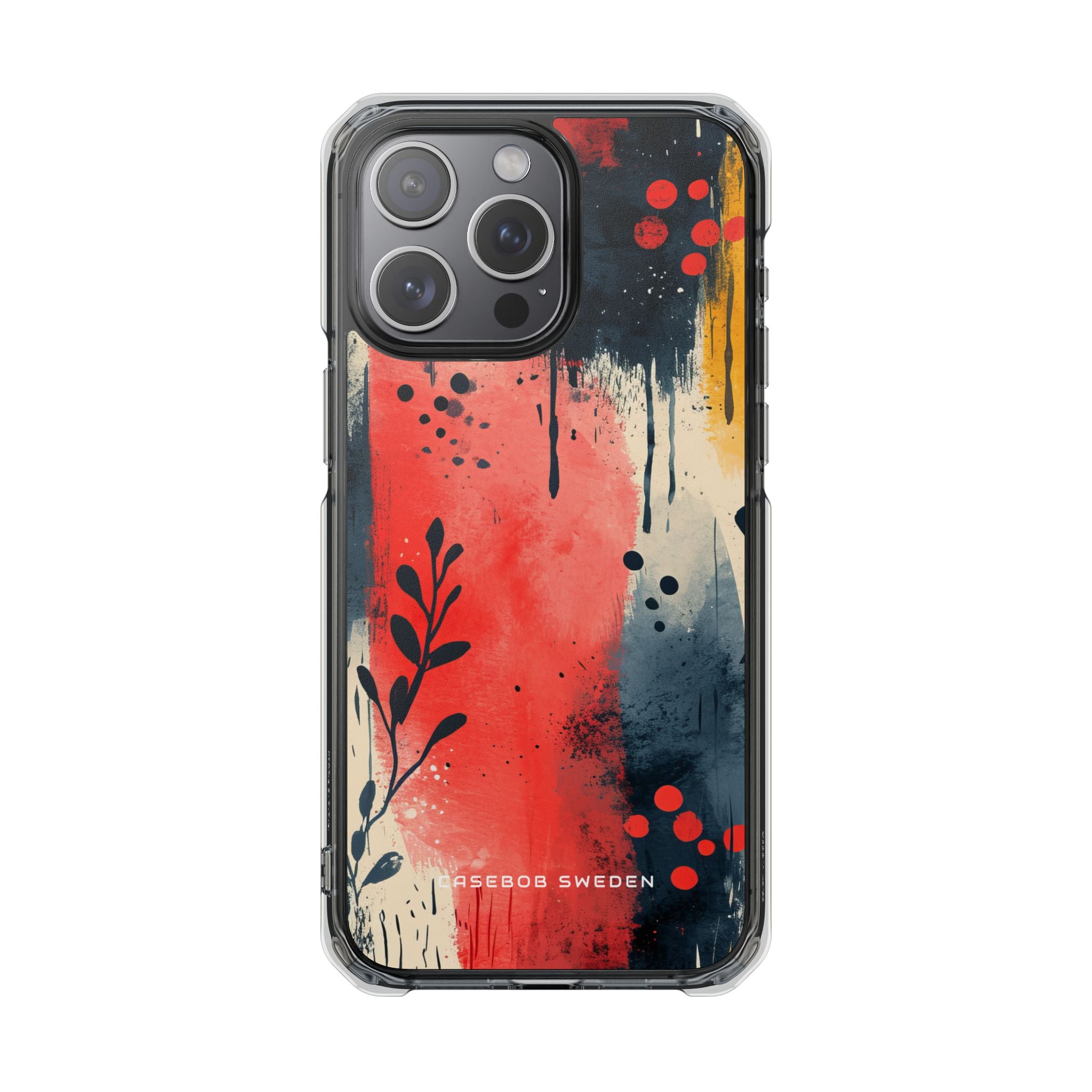 Vibrant Floral Energy iPhone 15 - Clear Impact Phone Case