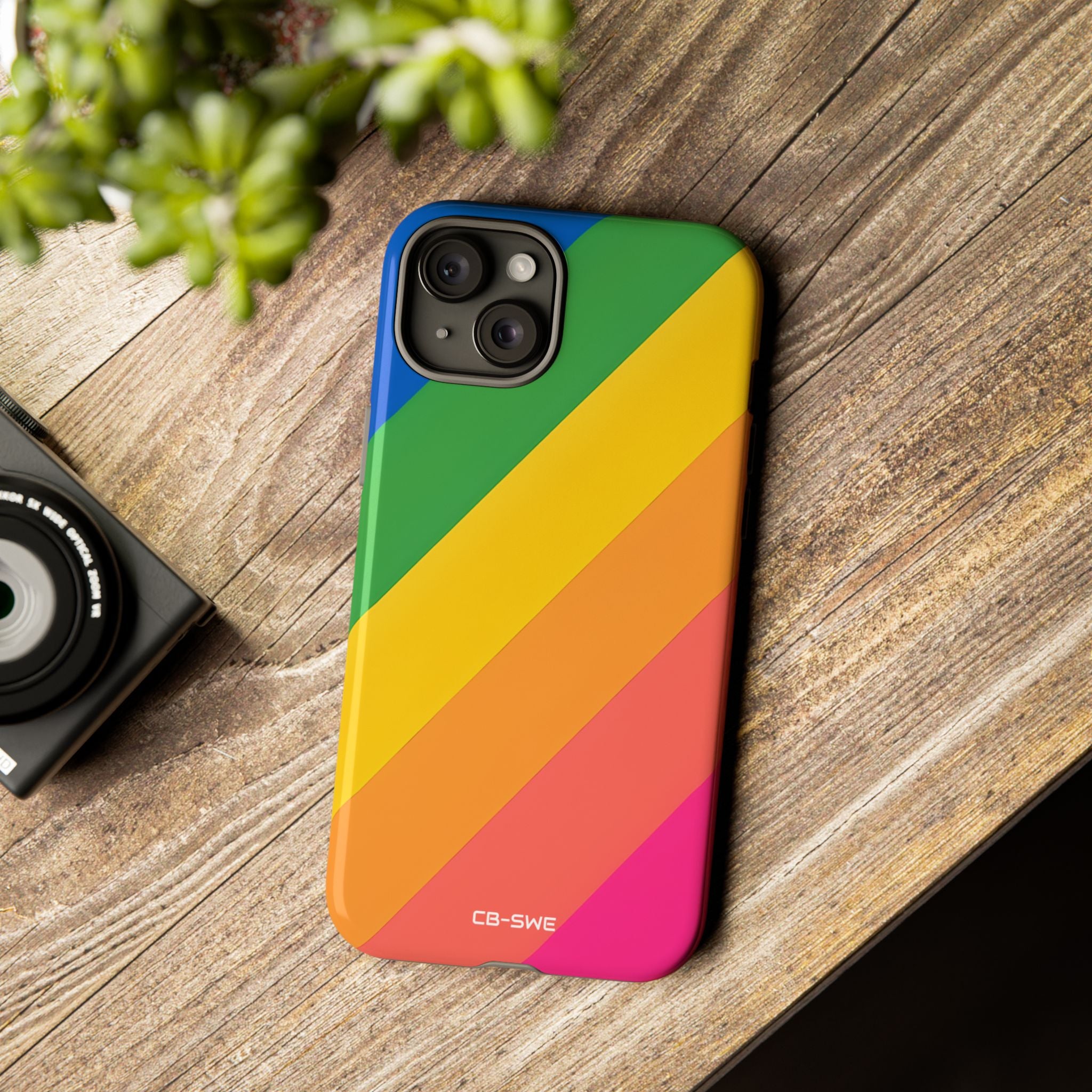 Vibrant Geometric Spectrum - iPhone Case