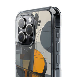 Cello Abstraction - Phone Case for iPhone (Clear Impact - Magnetic)