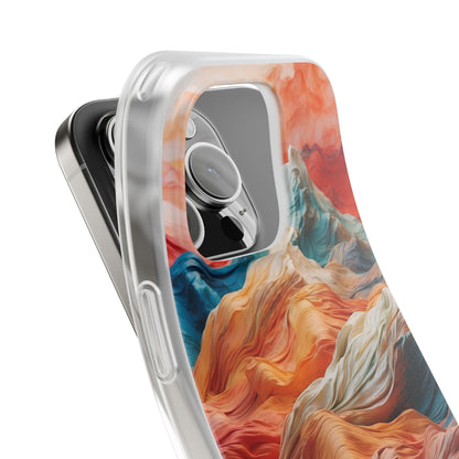 Fabric Peaks Cream iPhone 16 Pro Case - Soft