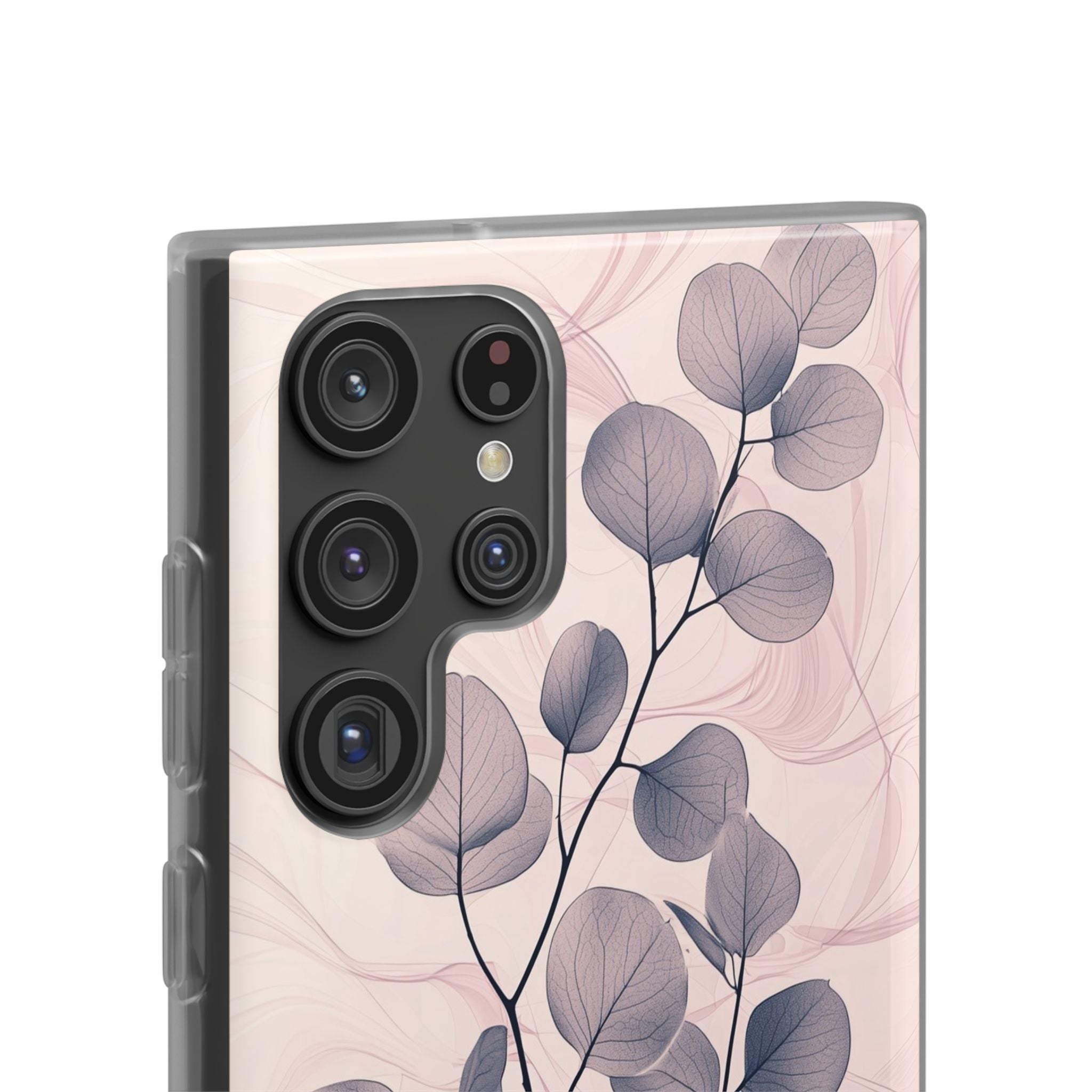 Veined Leaf Whisper Samsung S22 Ultra Case - Soft