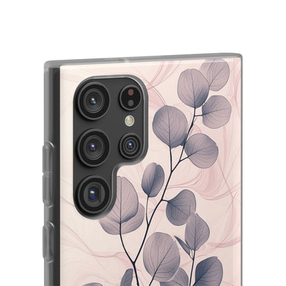 Veined Leaf Whisper Samsung S22 Ultra Case - Soft