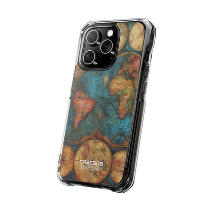 Vintage World Map iPhone 14 - Impact Clear+
