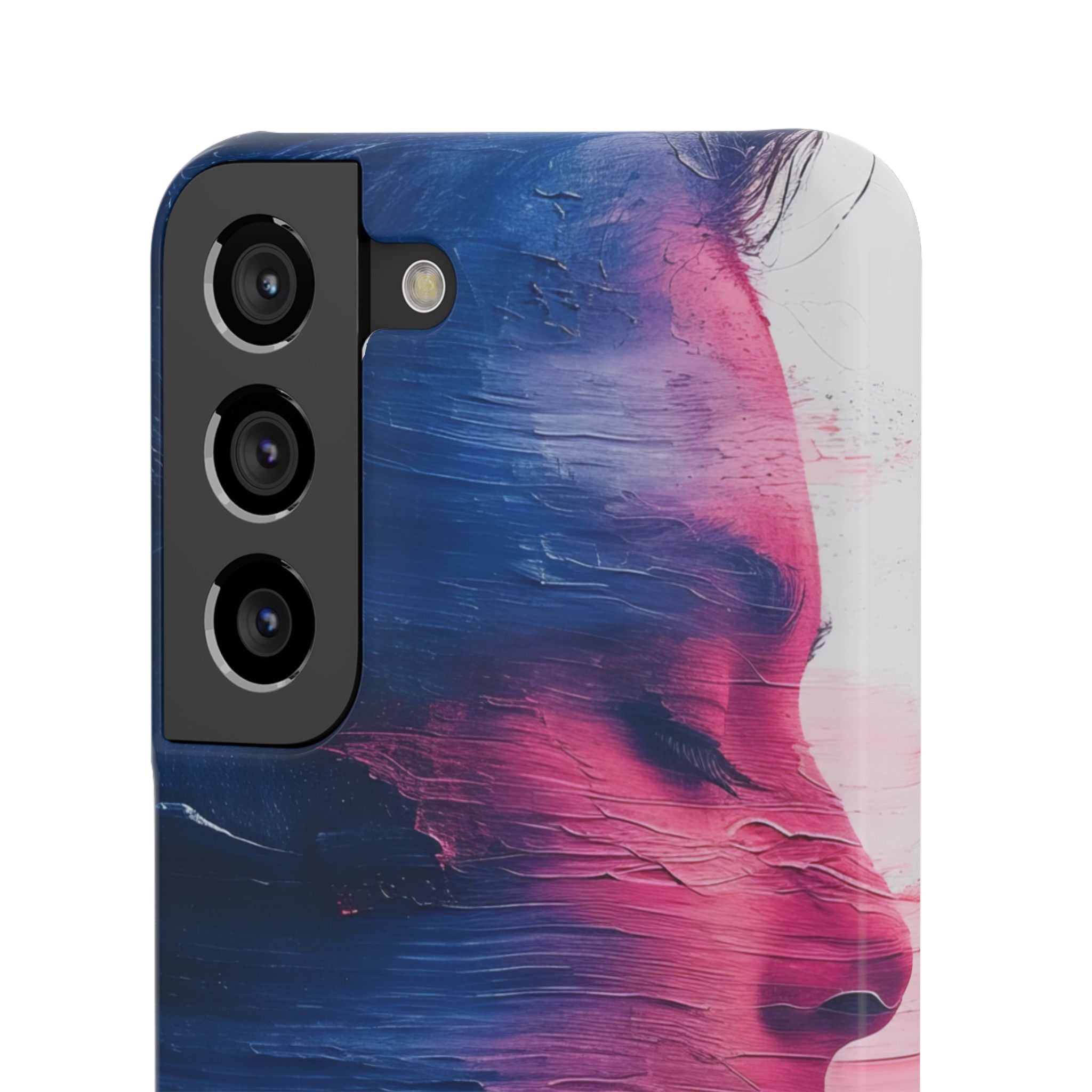 Blue Magenta Portrait - Slim Samsung S22 Phone Case