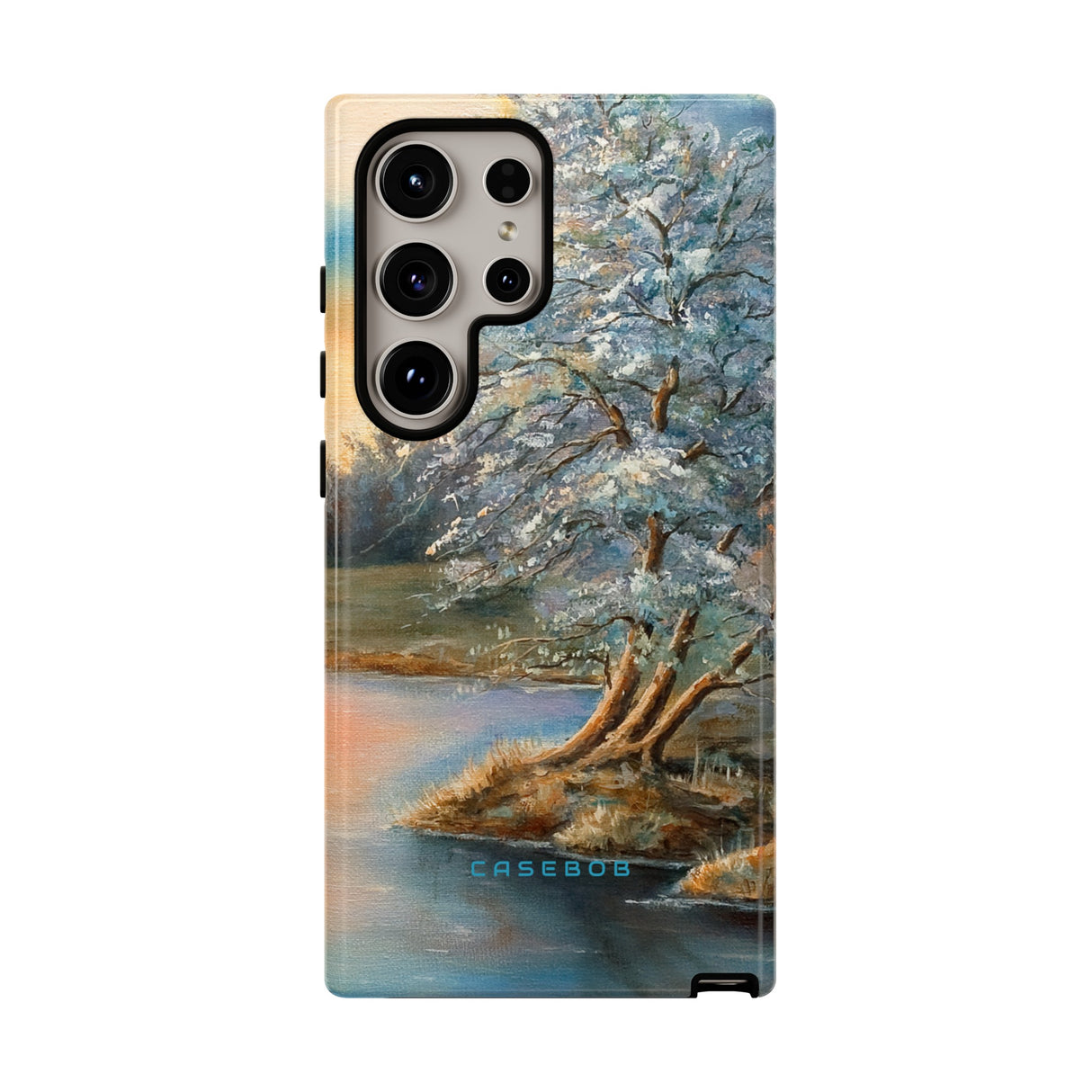 Winterday lake - Protective Phone Case