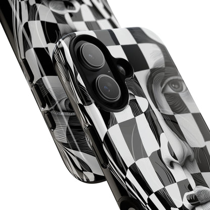 Checkered Face iPhone 17 Case - Tough+