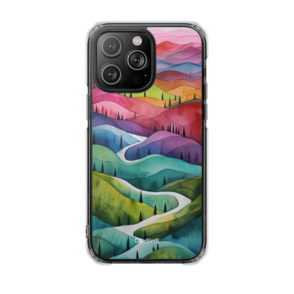Whimsical Colorful Valleys iPhone Case - Impact