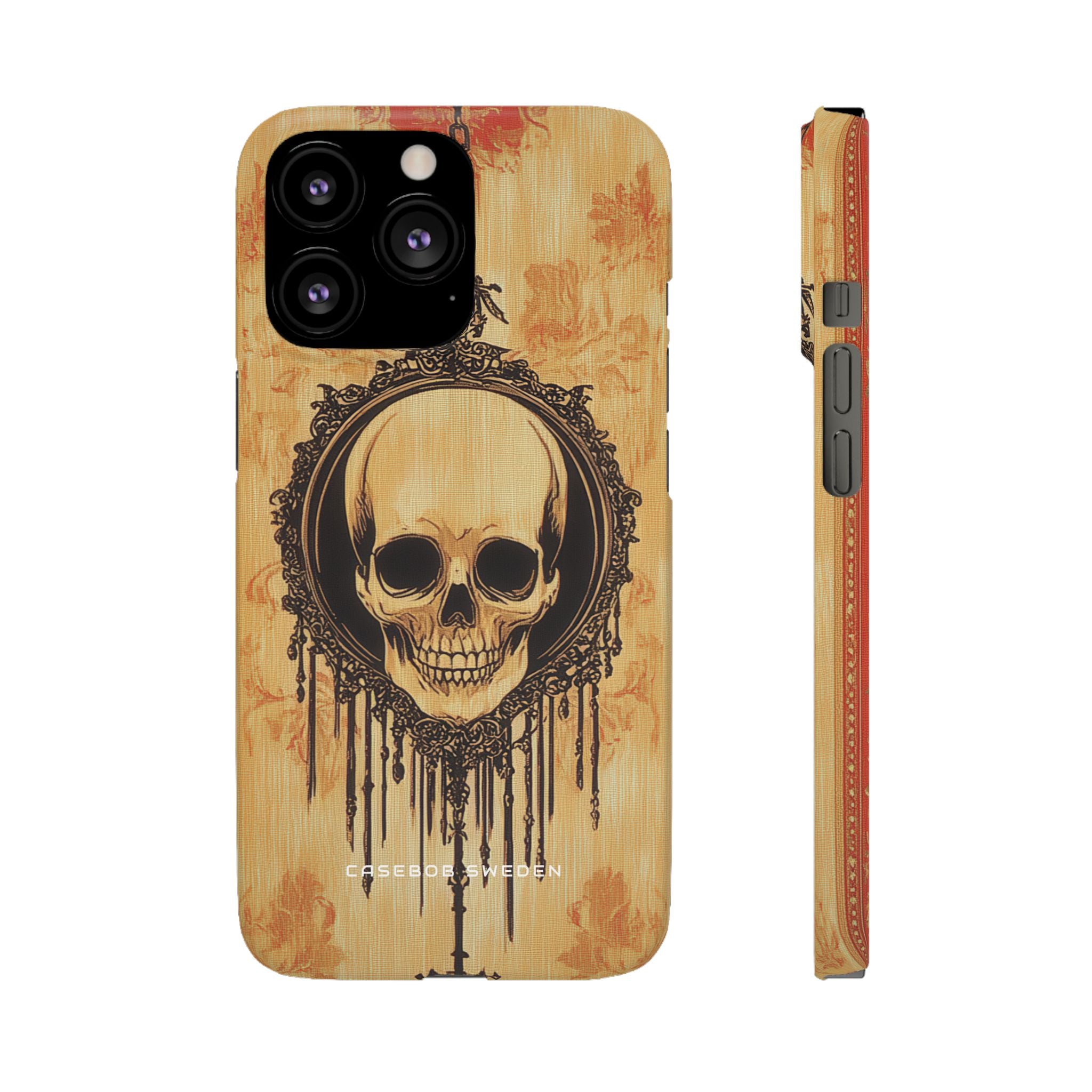 Gothic Skull Elegance iPhone 13 - Slim Phone Case