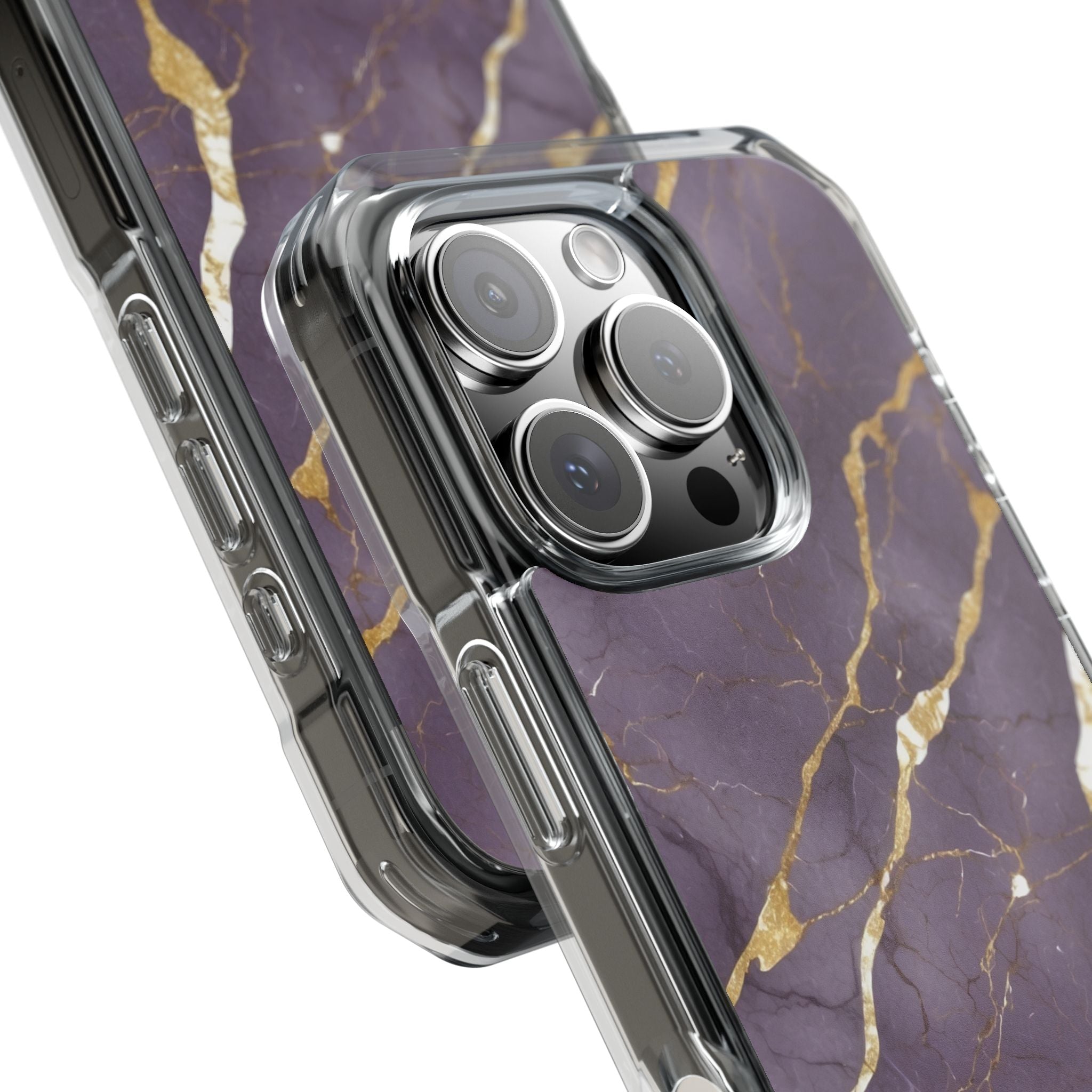 Golden Veins Flowing iPhone Case - Impact