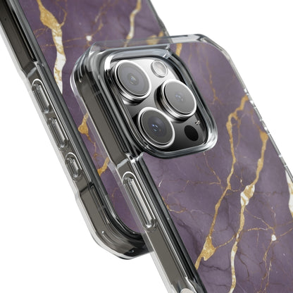 Golden Veins Flowing iPhone Case - Impact