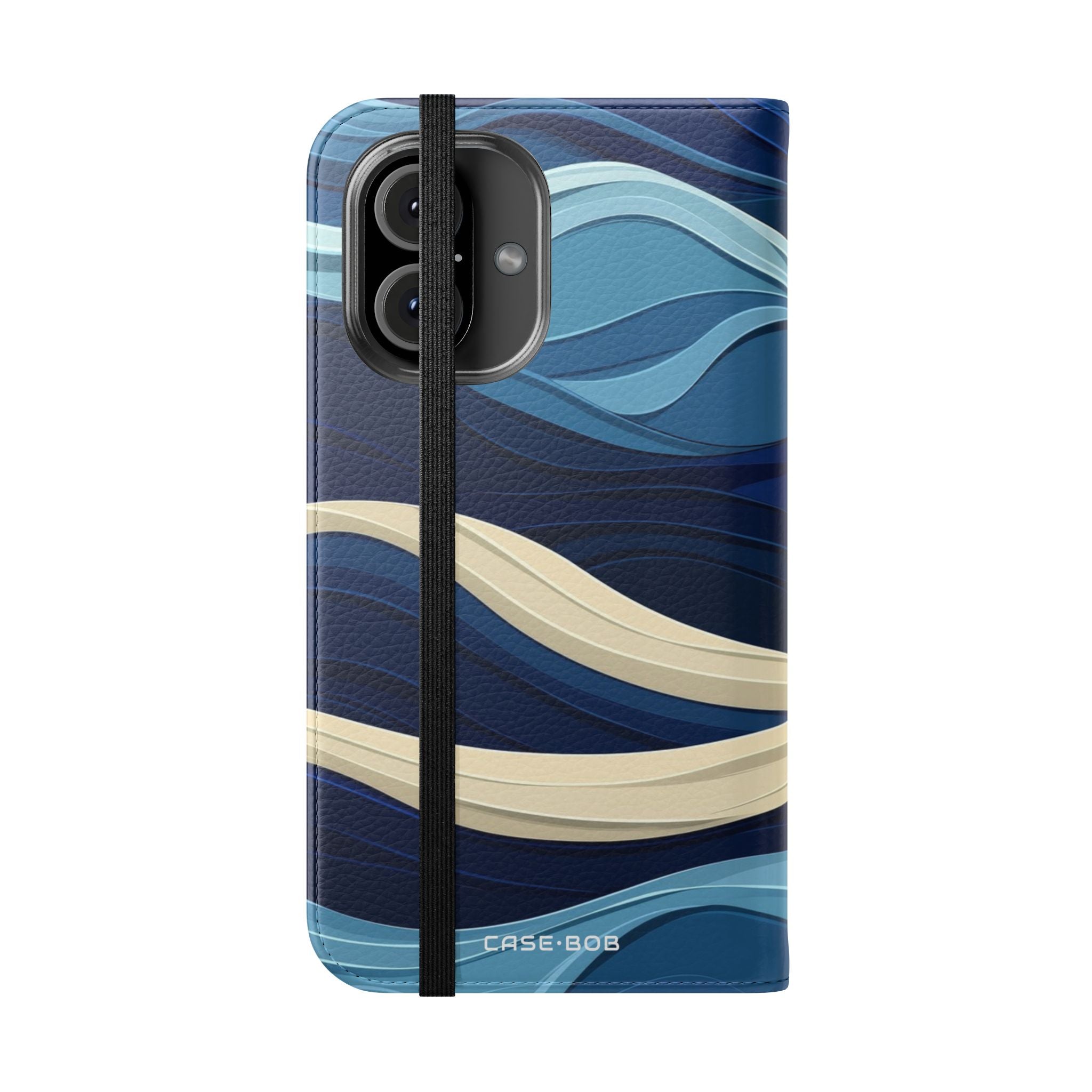 Blue Wave Flow - iPhone 16  Case - Wallet