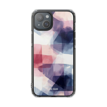 Fluid Shapes Merge iPhone Case - Impact