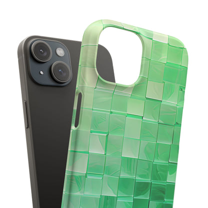 Gradient Verdegrid iPhone 15 - Slim Phone Case