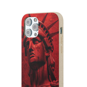 Red Liberty Revolution | Biodegradable Phone Case