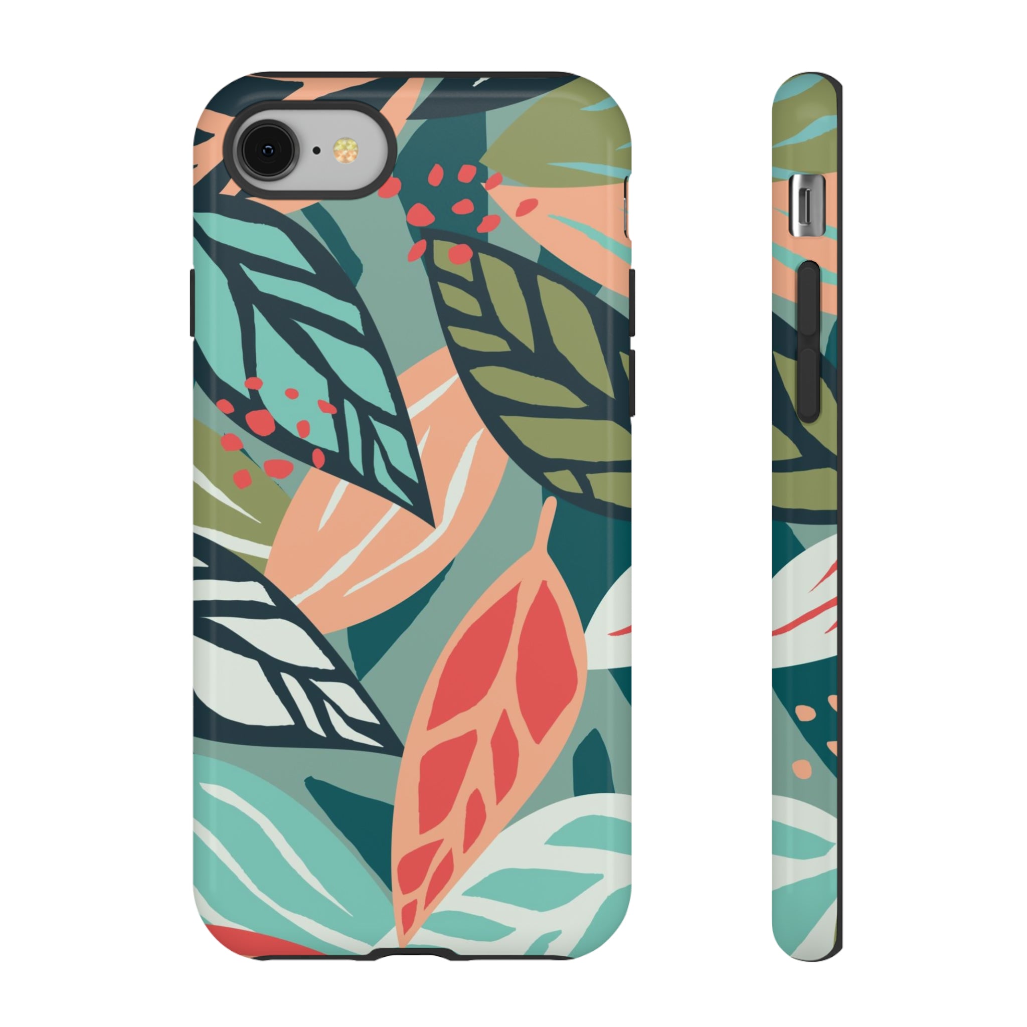 Mixed Tropical Leaf - Protective Phone Case