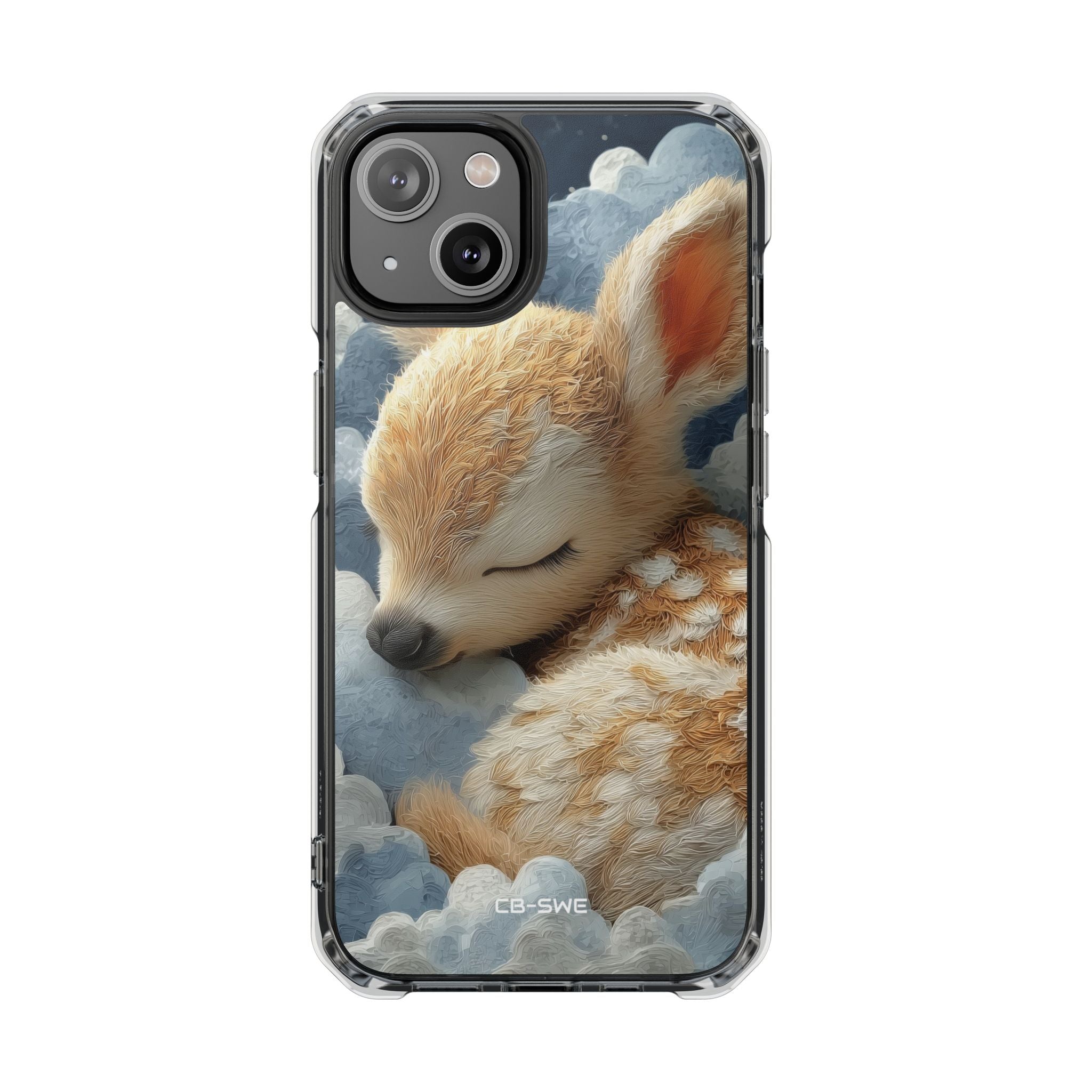 Dreaming Fawn Sleeps iPhone Case - Impact