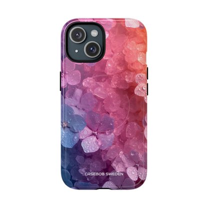 Floral Chill Blooms - Tough + MagSafe® iPhone 15 Phone Case