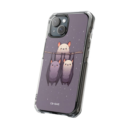 Bats Hang Playfully iPhone Case - Impact