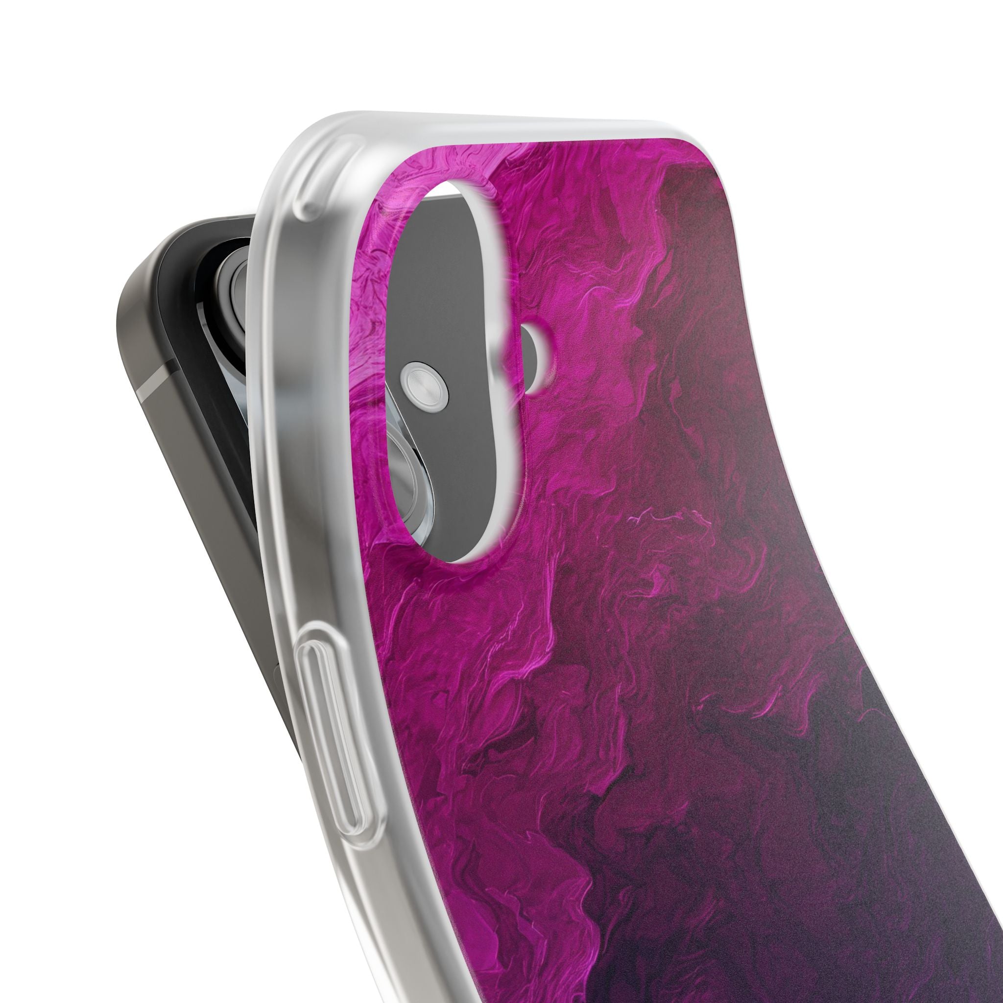 Violet Swirl iPhone 16 Case - Soft