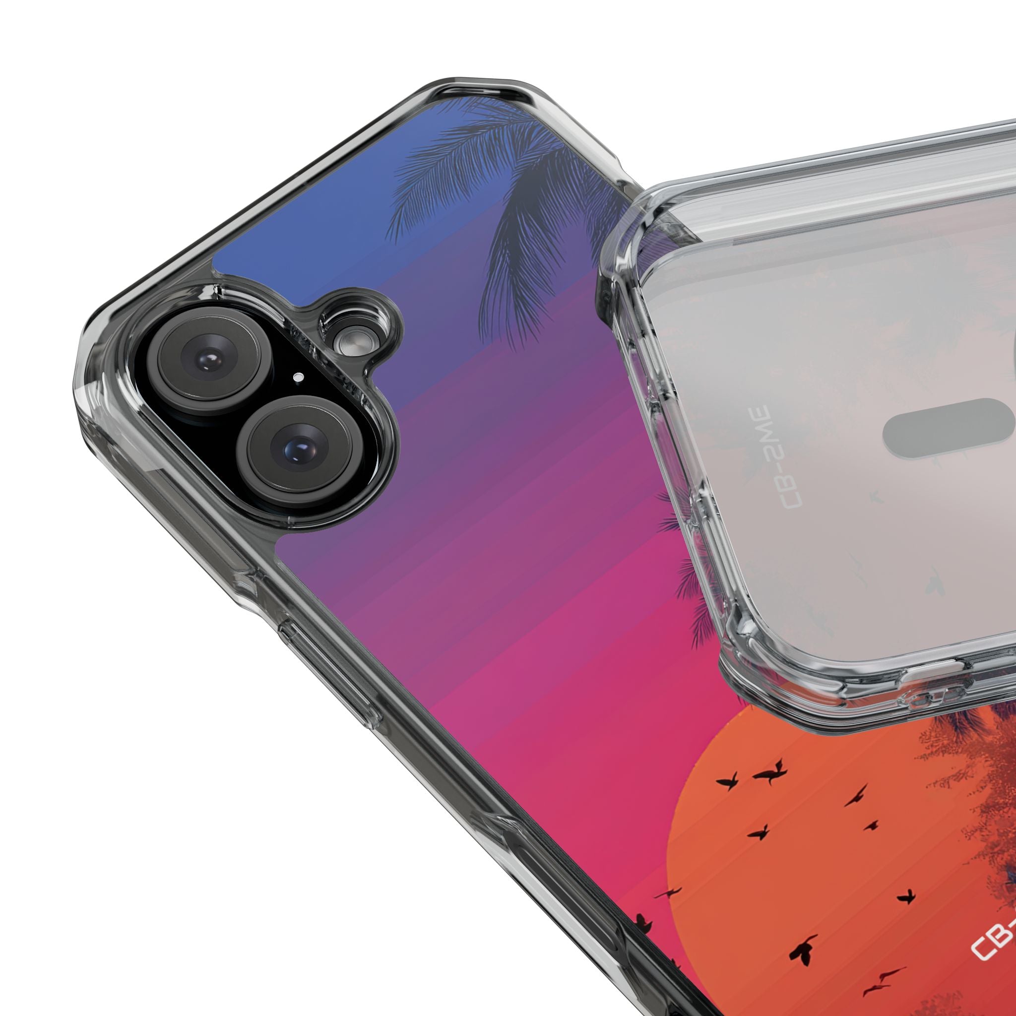 Tropical Sunset Silhouettes iPhone Case - Impact