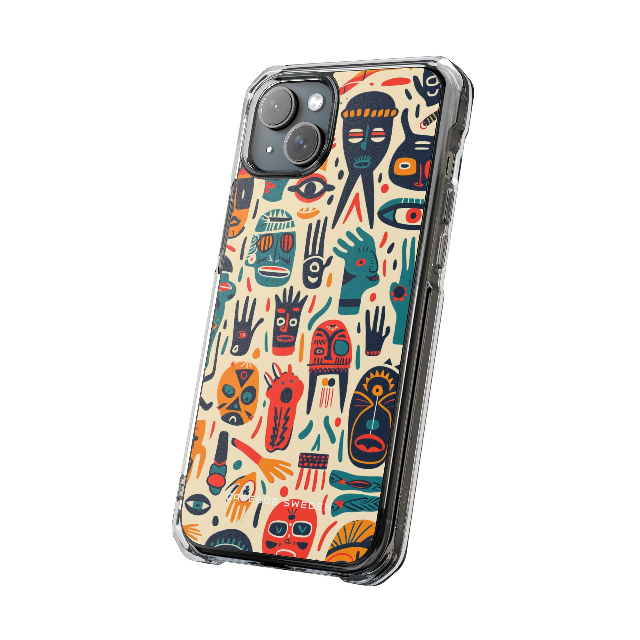 Gradient Tribalscape Vibrance iPhone 15 - Clear Impact Phone Case