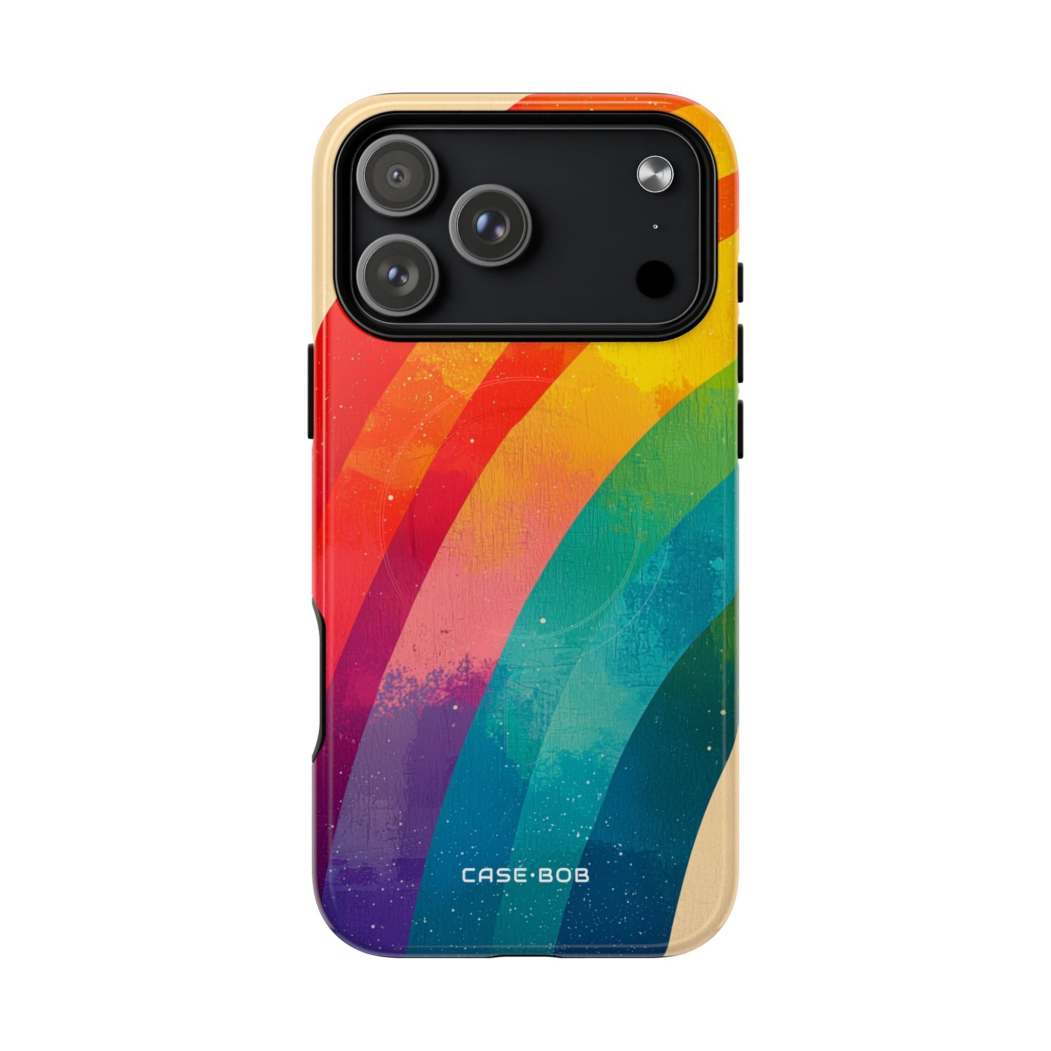 Textured Rainbow Arc iPhone 17 Pro Max Case - Tough+