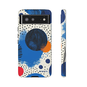 Blue Tranquil Geometry - Protective Phone Case