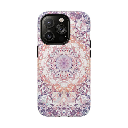 Purple Pink Mandala - Tough + MagSafe® iPhone 14 Phone Case