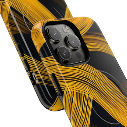 Yellow Flow Lines iPhone 14 - Tough+