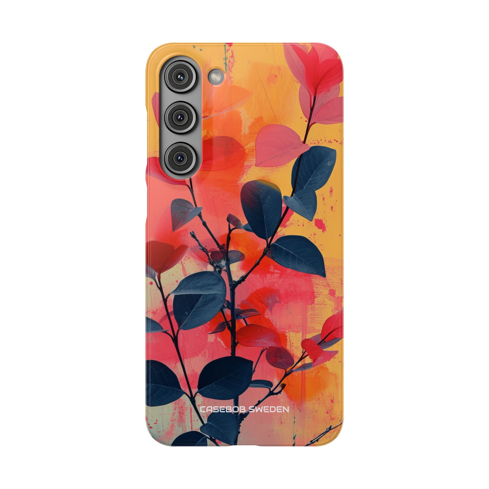 Yellow Botanical Splash - Slim Samsung S23 Phone Case