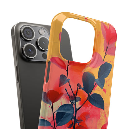 Vivid Floral Harmony iPhone 15 - Slim Phone Case