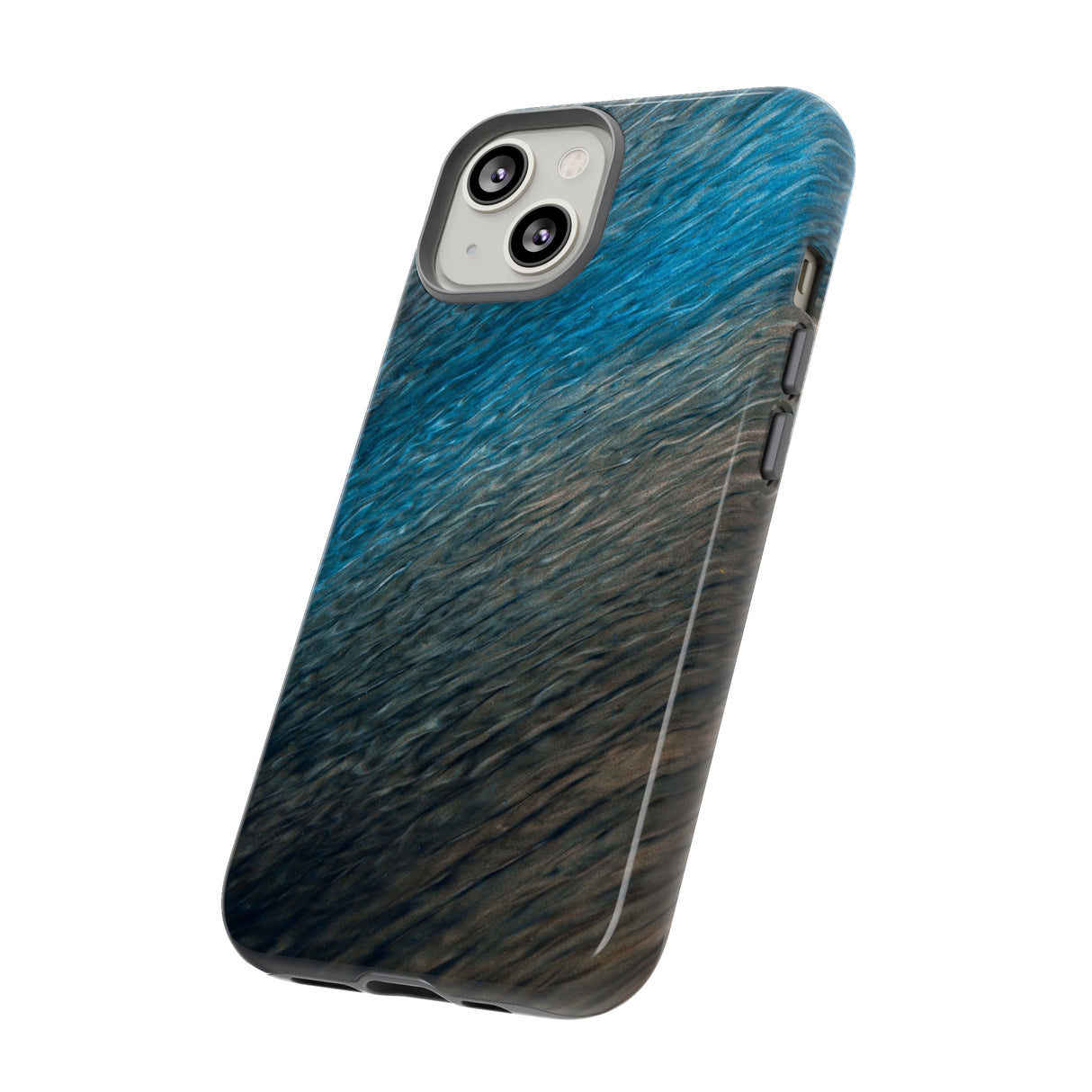 Grey Fabric Ink Art iPhone Case (Protective) Phone Case